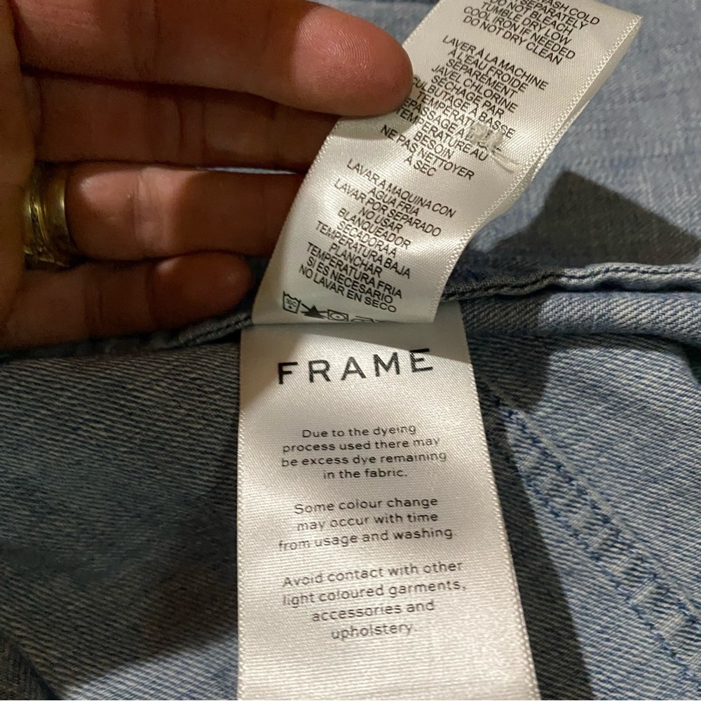 Frame Denim Blue Button-Down Dress - Picture 7 of 12